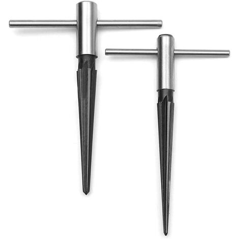 2Pcs Alésoirs conique, Fuseau en métal trou Alésoir pour 3-13mm & 5-16mm Diamètre trous