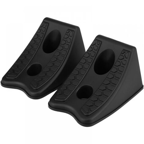 2pcs Alignment Block Car Tire Slip Stopper Wheel Plastic Anti-Slip Block Car