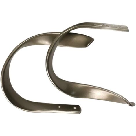 2pcs Aluminum Alloy Window Curtain Holdback Decorative Curtain Holdback (Grey)