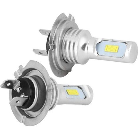 2Pcs Ampoules H7 LED Xénon Super Brillant Blanc 80W 6000K, Ampoule LED Voiture Phare Antibrouillard Etanche, Kit Antibrouillard
