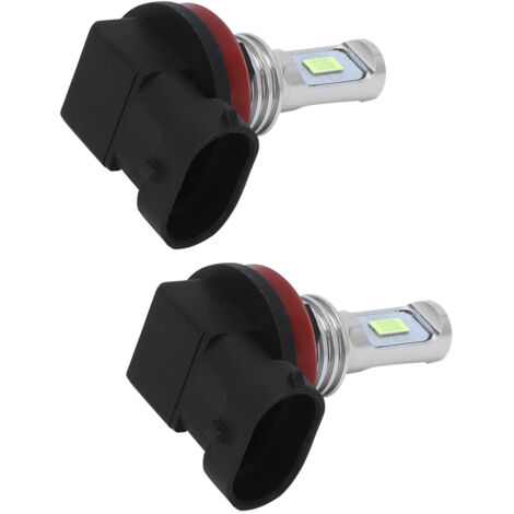 2Pcs Ampoules LED H8/H11 80W 8000K pour Feux de Brouillard Bleu Glace Universel 12-24V