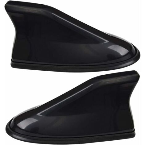 2PCS Antenne Toit Qashqai, Universal Auto Voiture Plastique Aileron de Requin en Forme de Base Antenne pour Voiture Antenne Radio FM avec Base Adhésive Etanche - Noir
