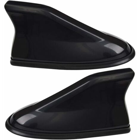 2PCS Antenne Toit Qashqai, Universal Auto Voiture Plastique Aileron de Requin en Forme de Base Antenne pour Voiture Antenne Radio FM avec Base Adhésive Etanche - Noir