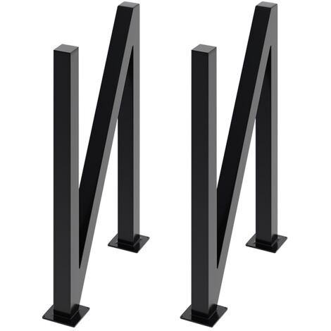2Pcs Anti-slip N-shaped Iron Table Legs