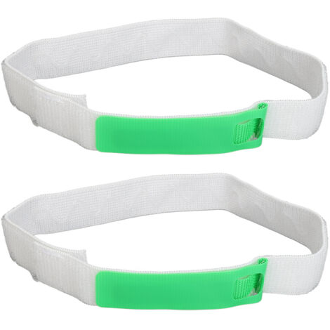 2PCS Attache de Cathéter pour Jambe, Sangle de Fixation pour Tube de Drainage Urinaire, Dispositif de Stabilisation Vert à Boucle Auto-Agriffante