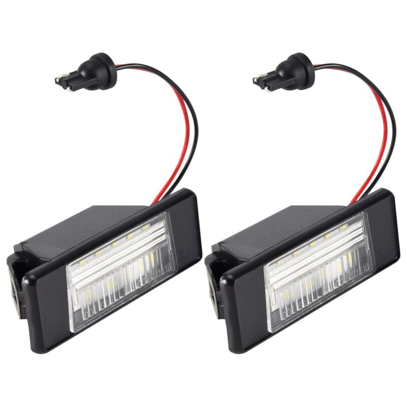 Image of 2Pcs Auto 18Leds Kennzeichen Lichter Kunststoff für Juke Primera Helle Led Anzahl Lizenz Licht
