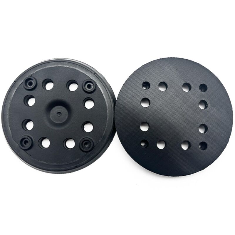 2pcs Auto-adhésif Flootage Verre Disque Polissage 8 Trous 4 Plaques Ponçage Ponçage Des Yeux Faciles À Utiliser