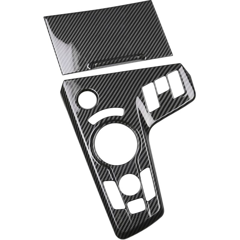 Image of 2Pcs Auto Fiber Center Console Getriebe Shift Panel Abdeckung Rahmen Aufkleber Trim für NQ5 2022
