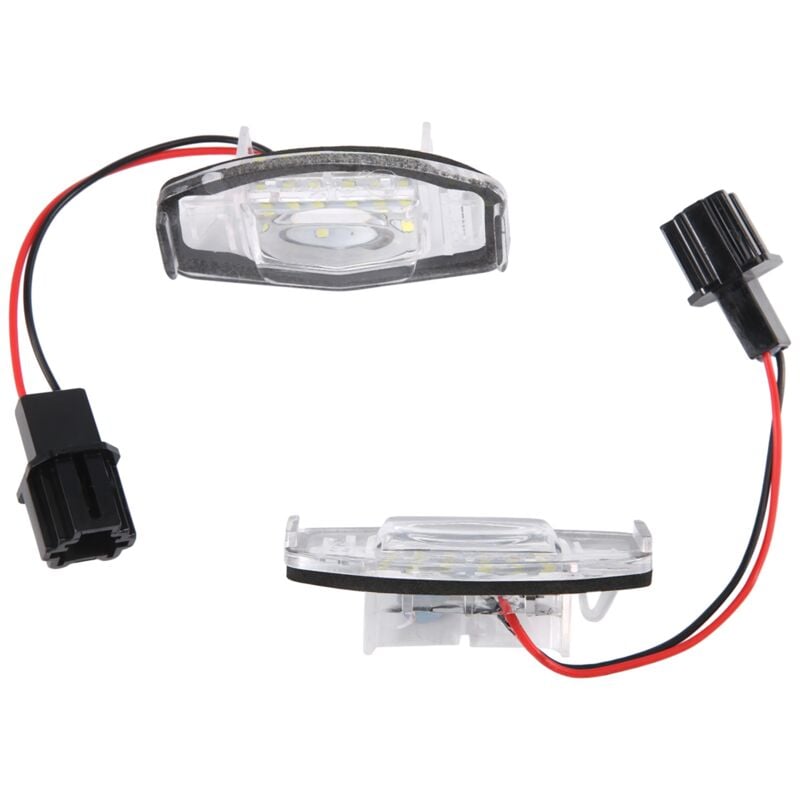 Image of Tlily - 2Pcs Auto Led Kennzeichen Licht Lampe Für Accord Schwarz