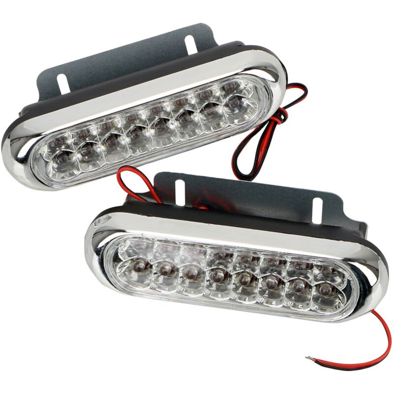 Image of 2PCS Auto Licht 16LED Tagfahrlicht Nebel Weiß DRL Lampe Universal