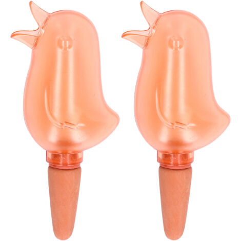2Pcs Automatic Watering Device Bird Design Safe Environmentally Friendly Drip Irrigation Tool for Potted Plants