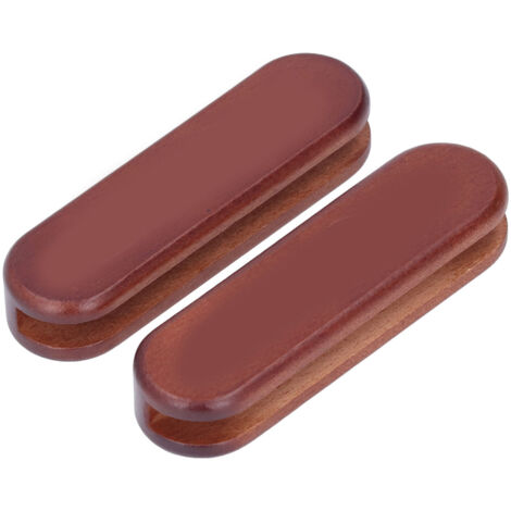 2Pcs Bakeware Wood Handle Prevent Scalding Portable Cookware Wood Handle for Outdoor Camping
