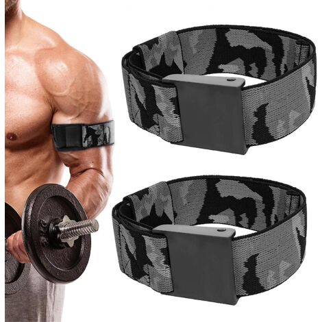 2pcs-bandes De Biceps De Football - Ceinture Lastique Pour Biceps - Rglable - Pour Homme - Appareil De Fitness  Domicile Pour Jambes, Bras, Paules