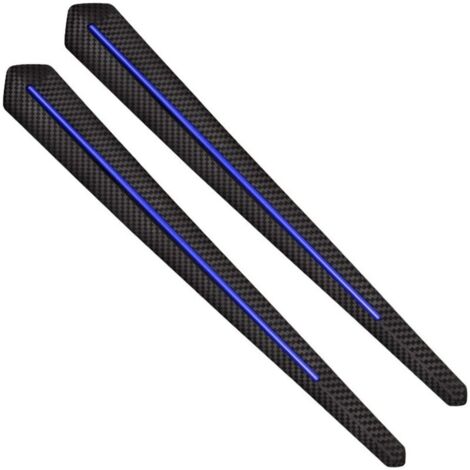 2pcs bandes de protection de pare-chocs de voiture, autocollant de voiture universel Protection de pare-chocs avant bord arrière bande anti-collision bande décorative de bord de lèvre anti