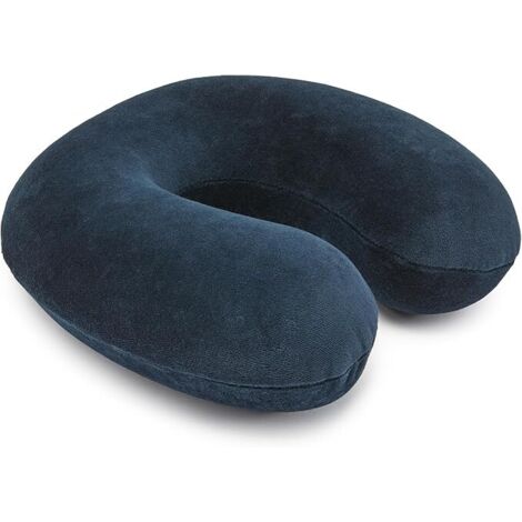 2pcs Basics Semi-circulaire, Coussin tour de cou en mousse à mémoire de forme, Bleu marine