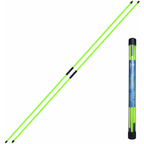 2pcs bâtons d'alignement de golf pliants indicateur de golf accessoires d'équipement d'entraînement de golf (vert)