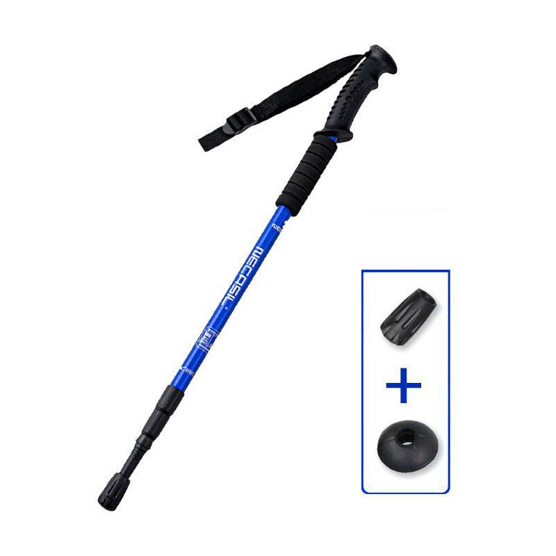 2pcs Bâtons de marche nordique télescopiques réglables en hauteur de 50 à 110 cm - Amortissement anti-chocs