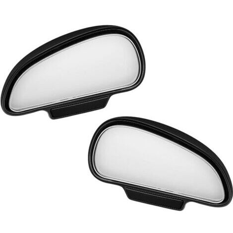 2pcs Blind Spot Mirror for Rearview Mirror, Wide Angle Car Blind Spot Mirror, 360 Degree Auxiliary Car Mirror for Car Truck SUV RV Van (Black)