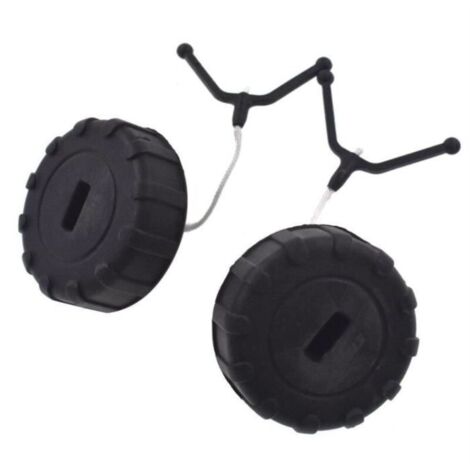 2PCS Bouchon d’Essence + Bouchon d’Huile Pour Stihl Tronçonneuse 017 018 MS170 MS180 Remplaçable 1130 350 0500