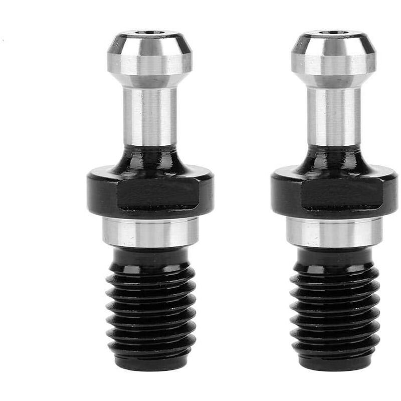 Fvbjd - 2pcs BT30 45 Degrés Clé Tirer Goujons Filetage Mâle Rétention Boutons avec Trou Central pour cnc Porte-outil de Fraisage