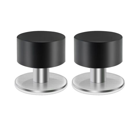 2PCS Butée de Porte Inox Stable Butoir de Porte Butée de Porte Murale Butées de Porte en Acier Inoxydable Butoir Arrêts Butées de Porte Adhesive Butée de Porte Sol pour Montage Mural