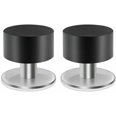 2PCS Butée de Porte Inox Stable Butoir de Porte Butée de Porte Murale Butées de Porte en Acier Inoxydable Butoir Arrêts Butées de Porte Adhesive Butée de Porte Sol pour Montage Mural