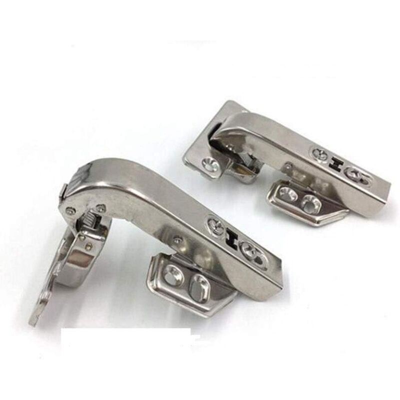 [2pcs] Cabinet Hinge 180 Degree Hinge 90 Degree Hinge Soft Close Cabinet Corner Door [4 Holes]