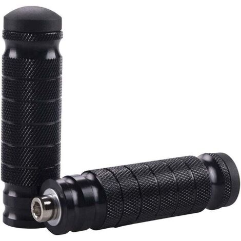 2pcs Cale Pied Moto Repose-Pieds CNC Arrière Universel 8mm Antidérapant Repose-Pieds Pédales