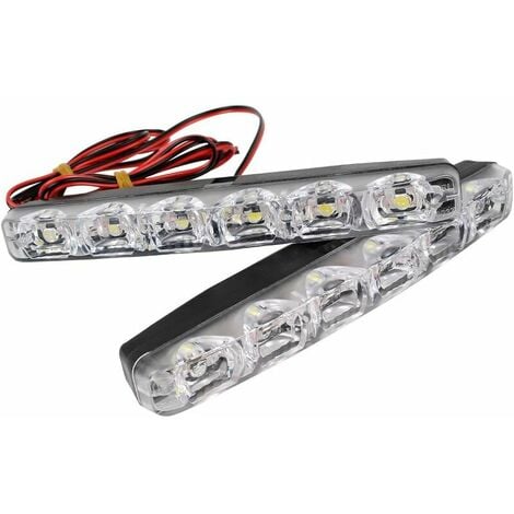2pcs Car LED DRL 6 Daytime Running Lights