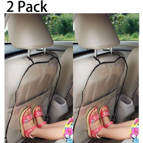 2pcs Car Seat Cover, Auto Car Seat Cover Protector for Children, Mud Mat, Clean Protector, Kick Mat, Rear Dust Cover, Anti-Kick and Dust