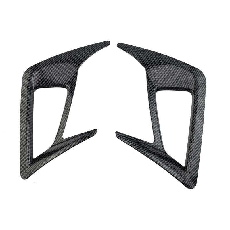 Image of 2Pcs Carbon Fiber Hinten Nebel Licht Lampe Rahmen Abdeckung Trim für Focus Fließheck MK4 2019-2020