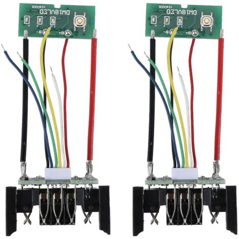 2PCS Carte de circuit imprimé de charge pour batterie Li-Ion 18V--