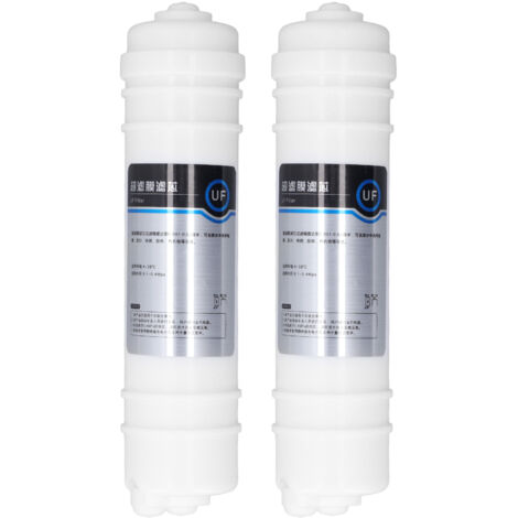 2PCS Cartouche de Filtre à Eau à Fibres Creuses 10 Pouces, Filtration Ultra Rapide, Raccord Rapide
