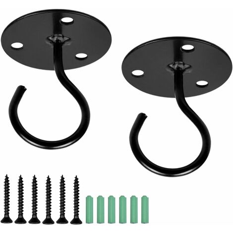 2PCS Iron Ceiling Hooks for Hanging Plants, Metal Heavy Duty