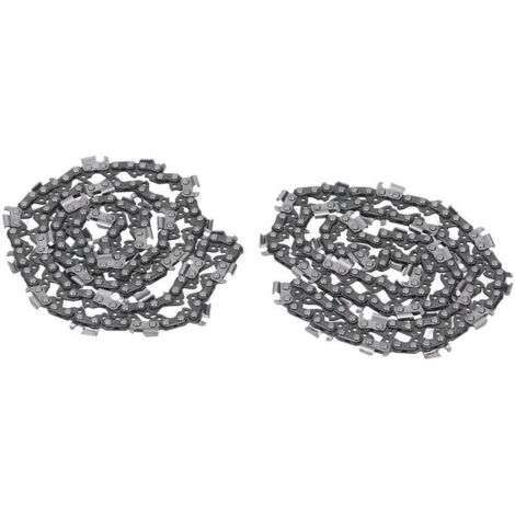 2pcs Chaîne de Tronçonneuse, 18 Pouces 325 68 72dl Kit D'ensemble en Acier en Alliage de Lame de avec Dents de Scie Incisives pour le Travail du Bois, L'exploitation (Chapitre 68)