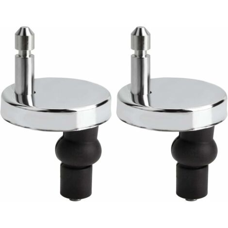 2Pcs Charnière Abattant WC 50mm Universel Remplacement/rechange, Convient aux tous abattants Montage rapide