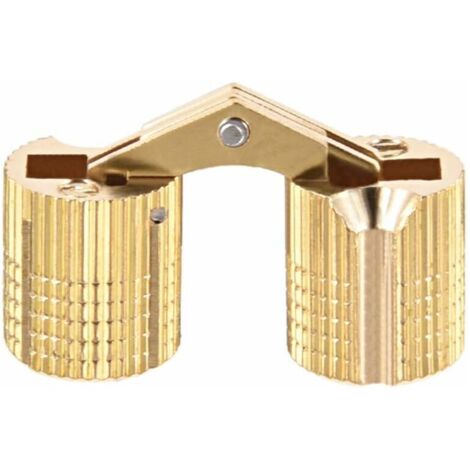 2pcs Charnière Cylindrique Charnière Invisible Porte Placard Armoire 12mm angle ouvrir 180°