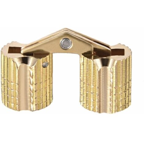 2pcs Charnière Cylindrique Charnière Invisible Porte Placard Armoire 8mm angle ouvrir 180°