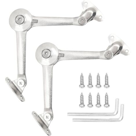 2Pcs Charnière de Couvercle Compas Meuble 40Lbs Ascenseur Réglable de Charnière de Support Alliag de Zinc pour Porte D'armoire de Cuisine Placard Boîte à Jouets