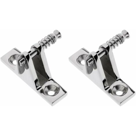 2pcs Charnière Pont De Bateau Support Installation Auvent Bimini Top Bateau