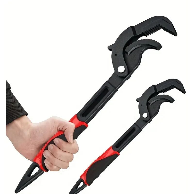 2pcs Clé à molette, Clé à Pipe Multifonctionnelle à Ouverture Rapide, Clé Universelle, Clé Auto-serrante, Trousse à Outils Combinée De Clé à Molette