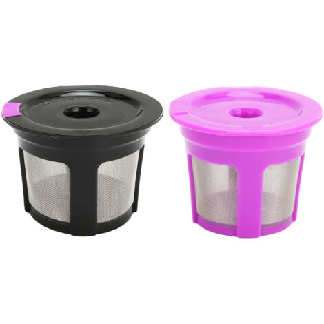 2Pcs Coffee Capsule Reusable Refillable Plastic Coffee Pod Filter for Home Kitchen Shop