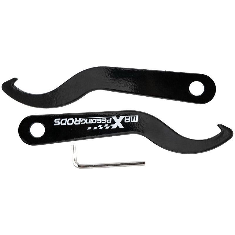 Image of 2pcs Coilovers Adjust Tool Coil Shock Spring Sleeve Adjustment Spanners Black