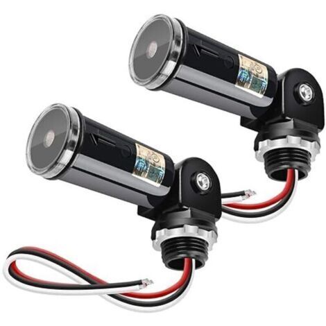 2PCS Commutateur de capteur de cellule photoélectrique du crépuscule à l'aube,interrupteur photoélectrique,cellule photoélectrique étanche IP65 pour lumières extérieures 110V 120V 220V 240V