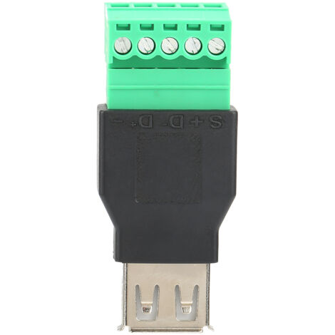 2PCS Connecteur USB Femelle Type A sans Soudure Adaptateur Rapide