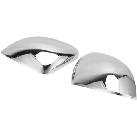 2PCS Coques Rétroviseurs Extérieurs Chromé Brillant Adhésif pour FIAT 500X 2014-2019