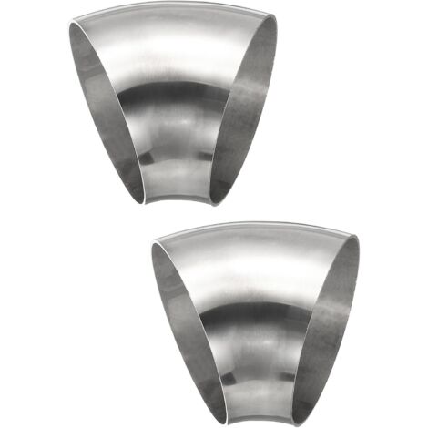 2pcs Coude À 45 Degrés Mandrin, 80mm OD D'Échappement En Acier Raccord De Tuyauterie Inoxydable 304 pour Exhaust Pipe Stair Handrail HVAC -