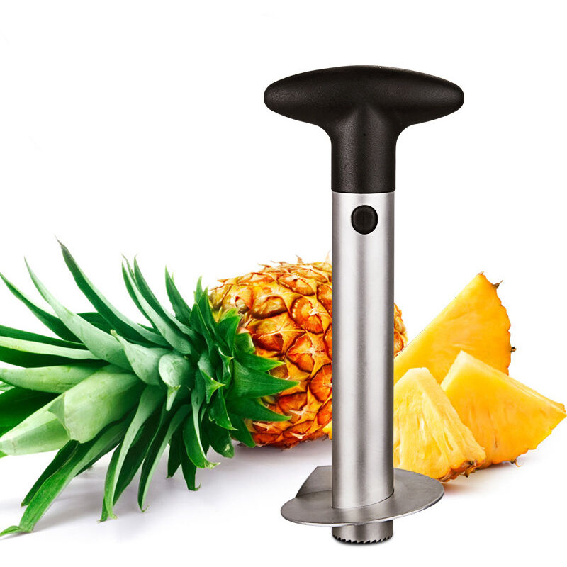 2pcs Coupe Ananas Pour Éplucheur, Acier Inoxydable Decoupe Ananas, Tranche Ananas Couteau d'ananas, Pour la Maison et la Cuisine