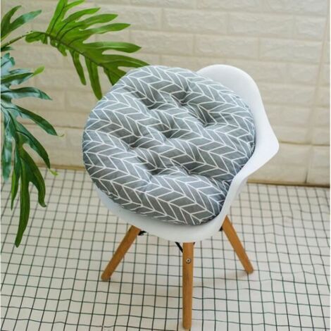 2pcs Coussin de Chaise Rond Coussin de Siège Coussin Japonais, Coton et Lin Hyper Moelleuses Coussin Ventilé Tatami