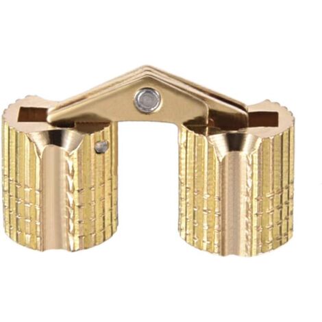 2pcs Cylindrical Hinge Invisible Hinge Door Cupboard Cabinet 8mm angle open 180°